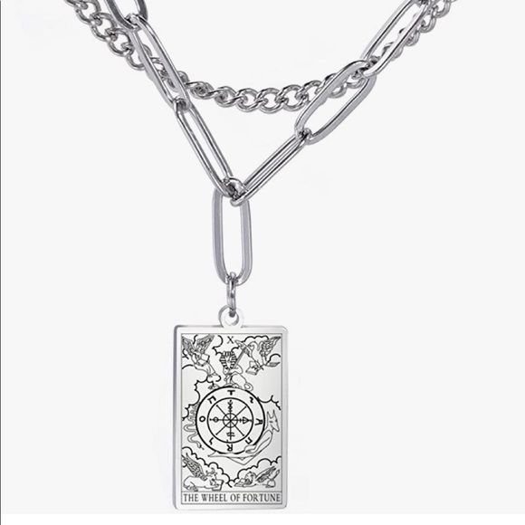Tarot card layered necklace (SILVER) - Picture 16 of 16